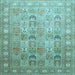 Square Persian Light Blue Traditional Rug, tr91lblu
