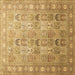Square Persian Brown Traditional Rug, tr91brn