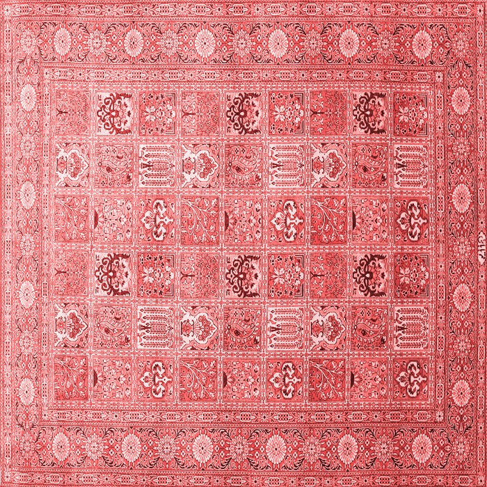 Machine Washable Persian Red Traditional Rug, wshtr91red