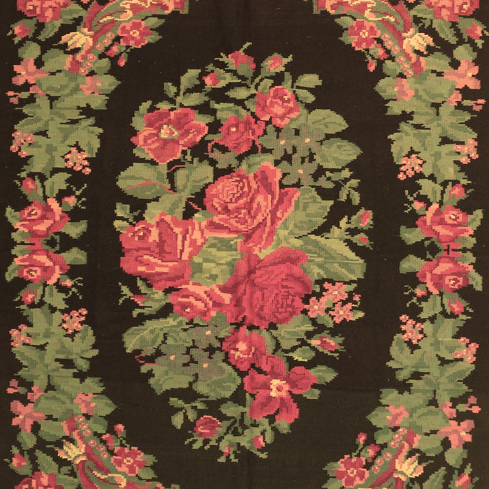 Medallion Brown French Rug, tr920brn