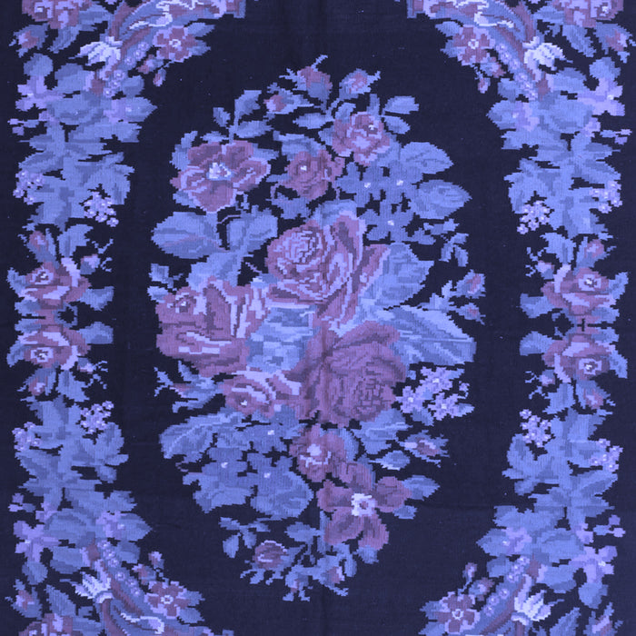 Medallion Blue French Rug, tr920blu