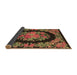 Sideview of Medallion Brown French Rug, tr920brn