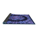 Sideview of Medallion Blue French Rug, tr920blu