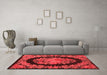 French Red Washable Rugs