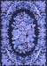 Medallion Blue French Rug, tr921blu