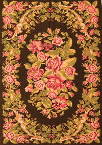 Medallion Orange French Rug, tr921org