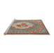 Sideview of Machine Washable Traditional Light French Beige Brown Rug, wshtr922