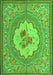 Medallion Green French Rug, tr922grn