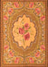 Medallion Orange French Rug, tr922org