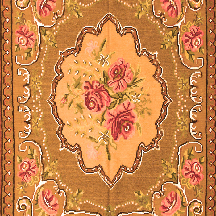Medallion Orange French Rug, tr922org