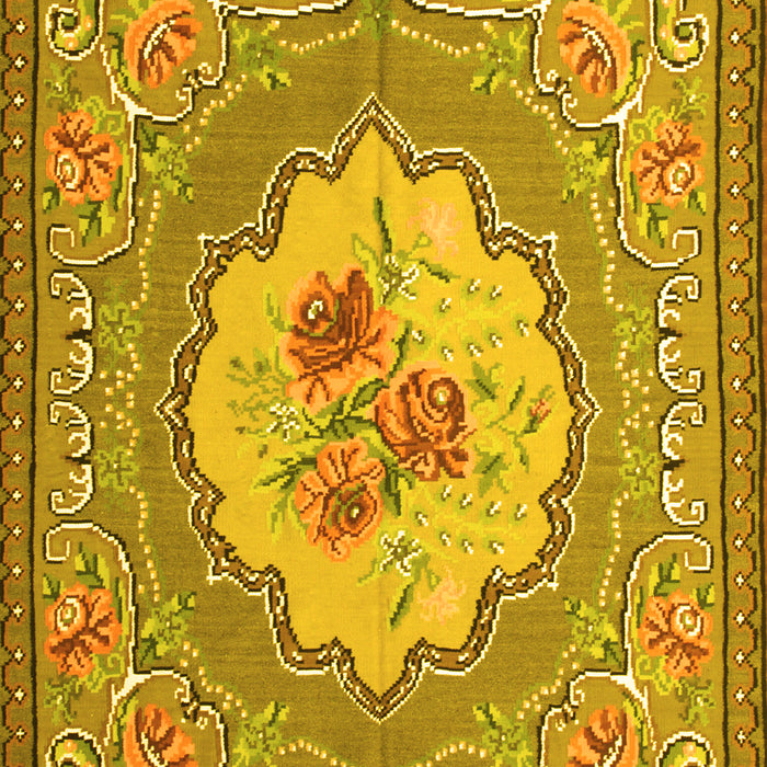 Medallion Yellow French Rug, tr922yw