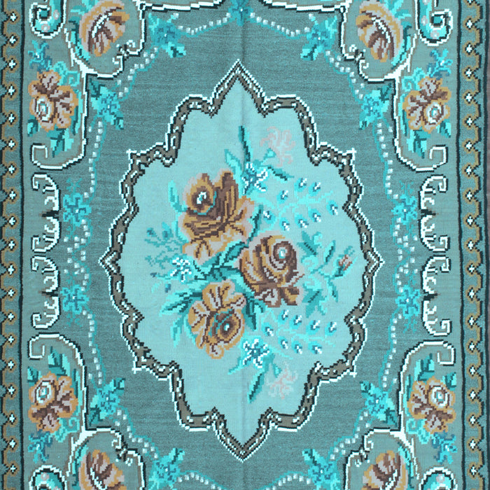 Medallion Light Blue French Rug, tr922lblu