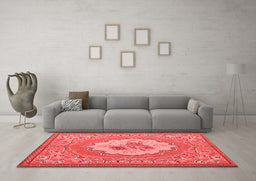 French Red Washable Rugs