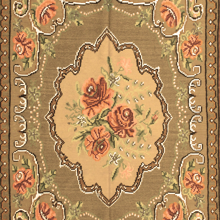 Medallion Brown French Rug, tr922brn