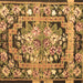 Square Medallion Brown French Rug, tr923brn