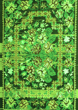 Medallion Green French Rug, tr923grn
