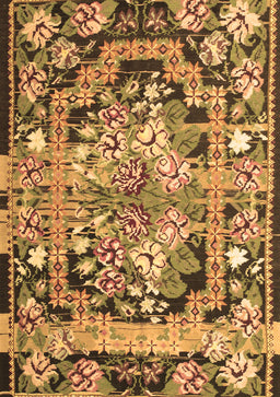 Medallion Brown French Rug, tr923brn