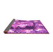 Sideview of Medallion Purple French Rug, tr924pur