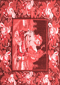 Medallion Red French Rug, tr924red