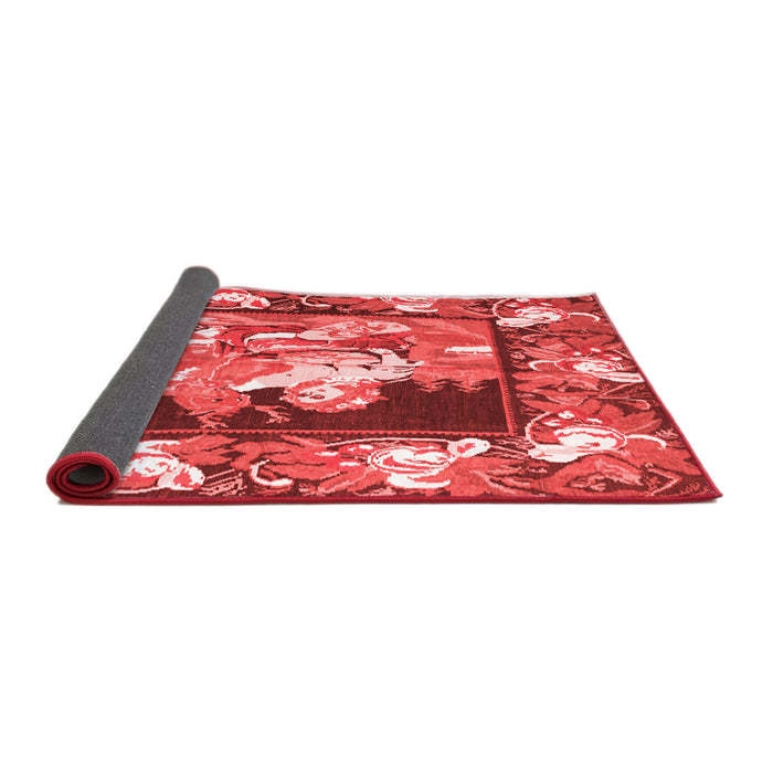 Medallion Red French Area Rugs