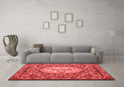 French Red Washable Rugs