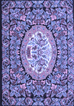 Medallion Blue French Rug, tr925blu