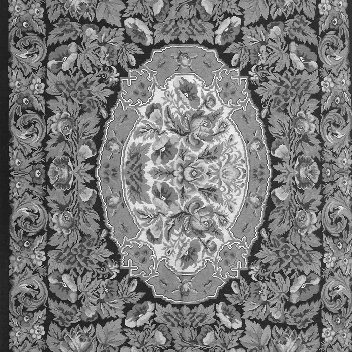 Medallion Gray French Rug, tr925gry