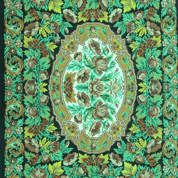 Medallion Turquoise French Rug, tr925turq