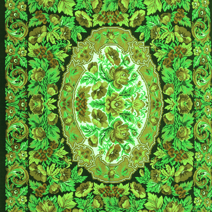 Medallion Green French Rug, tr925grn