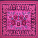 Square Persian Pink Traditional Rug, tr926pnk