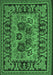 Machine Washable Persian Emerald Green Traditional Area Rugs, wshtr926emgrn