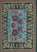 Machine Washable Persian Light Blue Traditional Rug, wshtr926lblu