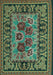 Machine Washable Persian Turquoise Traditional Area Rugs, wshtr926turq