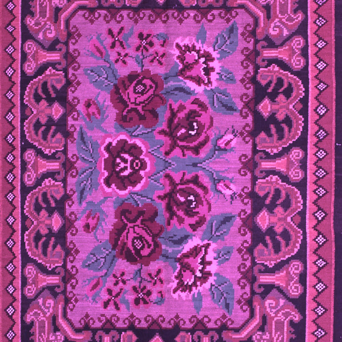 Machine Washable Persian Purple Traditional Area Rugs, wshtr926pur