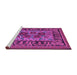 Sideview of Machine Washable Persian Purple Traditional Area Rugs, wshtr926pur