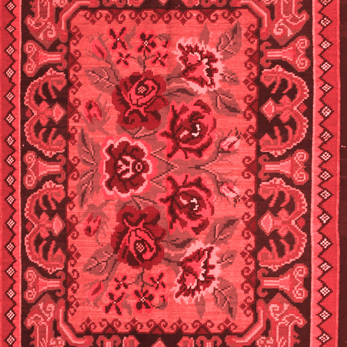 Machine Washable Persian Red Traditional Rug, wshtr926red