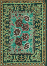 Persian Turquoise Traditional Rug, tr926turq