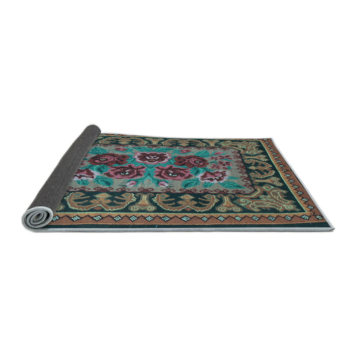 Sideview of Persian Light Blue Traditional Rug, tr926lblu