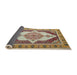 Sideview of Traditional Sienna Brown Persian Rug, tr927