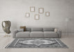 Machine Washable Persian Gray Traditional Rug in a Living Room,, wshtr927gry