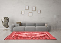 Machine Washable Persian Red Traditional Rug, wshtr927red