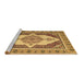 Sideview of Machine Washable Persian Brown Traditional Rug, wshtr927brn