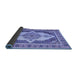 Sideview of Persian Blue Traditional Rug, tr927blu