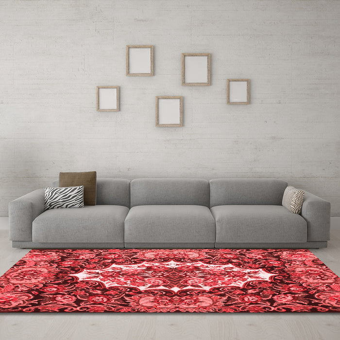 Traditional Red Washable Rugs