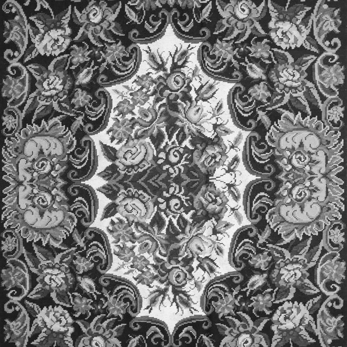 Serging Thickness of Machine Washable Persian Gray Traditional Rug, wshtr928gry