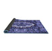 Sideview of Persian Blue Traditional Rug, tr928blu