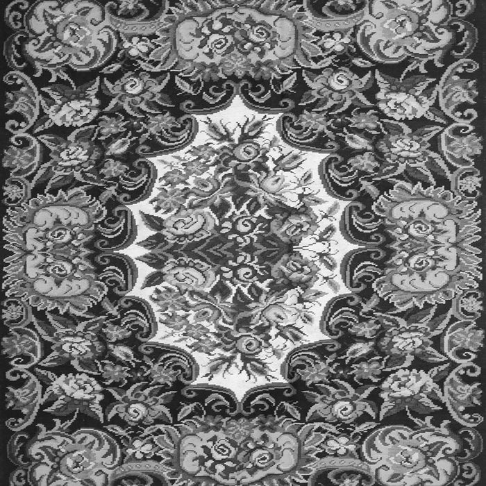 Serging Thickness of Persian Gray Traditional Rug, tr928gry