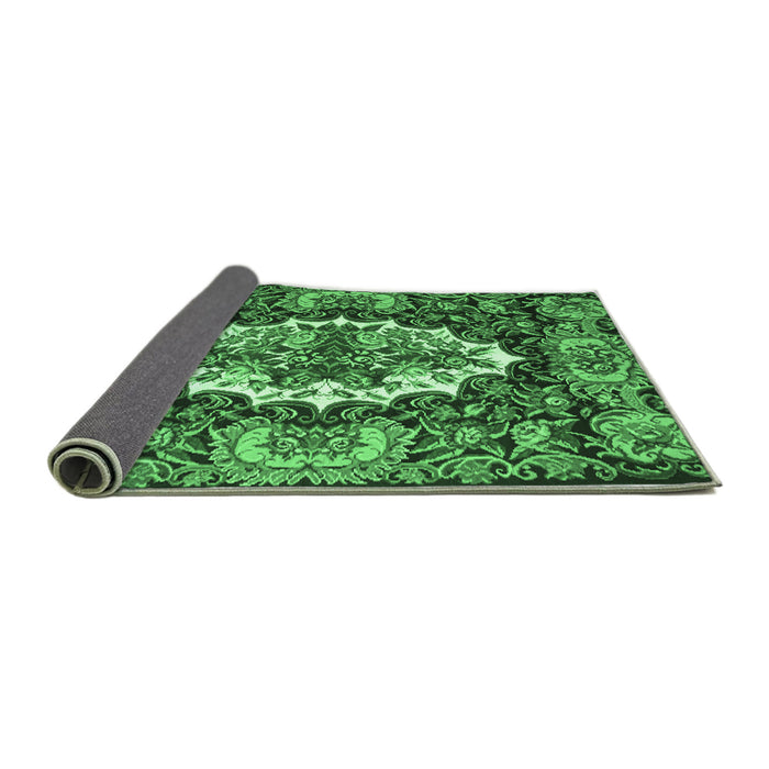 Sideview of Persian Emerald Green Traditional Rug, tr928emgrn