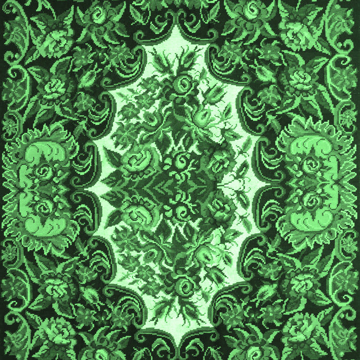 Persian Emerald Green Traditional Rug, tr928emgrn