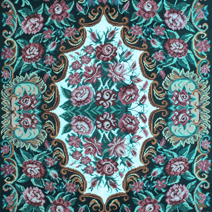 Persian Light Blue Traditional Rug, tr928lblu